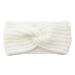 Headband ladies winter crochet front belt tinade knitted girl women headband headband hair band elastic hair mature ear warmer headbearing party outdoor sports (white)