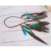 Fodattm Set of 2 Bohemian Peacock Feather Headband Headdress and Armband Hippie Headwear Headpiece Handmade Tribal Indian Fascinator Feather Hairband Hair Accessories for Girls Women Lady (C#) - Buy Online on GoSupps.com