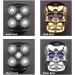 Premium Electric Razor for Men | 6-in-1 Multifunctional Rechargeable Shaver - Skull Shape Silver Trimmer - Buy Online on GoSupps.com