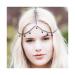 deladola Boho Head Chain Crystal Black Rhinestone Drop-shape Headpiece Pendant Festival Hair Accessories Jewelry for Women