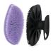 HieerBus Silicone Face Scrubber  Facial Cleansing Brush Silicone Manual Face Washing Brushes Gentle Exfoliation Pad & Massage Skin Care for Men Women Cleansing and Exfoliating  Black+Purple