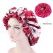 Large Double Layer Satin Bonnet Cap for Curly Hair Women - Hair Wrap for Sleeping - Buy Online on GoSupps.com