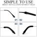 Shop KASESSS 20 Pairs Silicone Glasses Brick Covers - Anti-Slip Comfort Accessories (Black & Transparent) - Buy Online on GoSupps.com