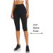 Women's High Waisted Capri Leggings with Pockets - Black, L-XL - Buy Online on GoSupps.com