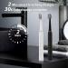 Shop Sonic Electric Toothbrush for Adults - 6 Brush Heads Travel Case 30-Day Battery Life 3 Modes & Smart Timer - Black - Buy Online on GoSupps.com