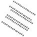 Ipetboom 100pcs Eye Shadow Stick Double Sided Makeup Dual Sides Eye Shadow Sponge Eyeshadow 7.5x0.5cm Black