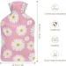 Daisy Hot Water Bottle with Plush Cover - Hand Warmer for Adults & Kids | 26.5x15.3cm - International Shipping Available - Buy Online on GoSupps.com