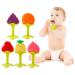 NASHRIO Baby Teething Toys Pack of 5 - BPA Free Silicone Teethers for Newborns - Natural, Organic, and Freezer Safe - Perfect Baby Shower Gift - Buy Online on GoSupps.com
