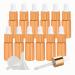 Tianzd 24 pieces 5 ml of empty chrome yellow drip bottle Pipette bottles with glass pipette 5ml glass bottle with a drip pipette with gold screw cap for perfume oils essential oils yellow 5 ml