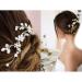 Bridal Jewelry | IYOU Silver Pearl Wedding Hair Vine & Floral Headband | Hair Accessories for Women & Girls - Buy Online on GoSupps.com