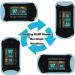 Easy Home Fingertip Pulse Oximeter - SpO2 Blood Oxygen Saturation & Heart Rate Monitor - Buy Online on GoSupps.com