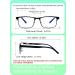 LianSan 2-Pack Bifocal Reading Glasses for Men & Women - Stylish Metal Frame Blue Light Blocking 2.0x Magnification (Black & Grey) - Perfect for Computer Use - Buy Online on GoSupps.com
