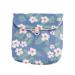 Mobeon 2 PCs Periodes Women Girl Tampon Womenizer Organizer menstruation bag soft tampon bag with flower motif (5.1x5.1in blue A) 5.1x5.1in blue A