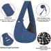 FDJASGY Small Pet Sling Carrier- Hands Free Reversible Papoose Bag with Safety Belt for Dog Cat - Navy Blue - Buy Online on GoSupps.com