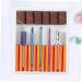 POPETPOP 1 Set Nail Drill Bits Nail Art Equipment Braiding Hair Supplies Dappen Dish for Acrylic Nails Tweezers Sheath Tiny Straw Hat Bunny Ear Pearl Clip Cuticle Drill Bit Manicure Tool 6.5x5.5cm Orange - Buy Online on GoSupps.com