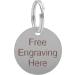 JK Personalised Round/Bone Engraved Dog ID Name Tag Small/Large Pet/Cat Tags (20mm Silver/Nickel) 20mm Silver / Nickel - Buy Online on GoSupps.com