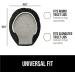 Soft Velvet Memory Foam Toilet Lid Seat Cover - Machine Washable, Plush Cushioned Design - Fits Most Lids - Decorative Black Bathroom Accessory - 19.5x18.5 - Buy Online on GoSupps.com