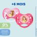 Dodie Set of 2 Anatomical Pacifiers - Belle Design for 6+ Months | International Shipping Available - Buy Online on GoSupps.com