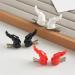 xbiez 1pair Devil Horn Shape Hairpins Hot Girls Goth Duckbills Hair Clip Halloween Goth Ponytail Braids Hair Clip for Woman Red - Buy Online on GoSupps.com