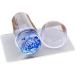 Aokeeu Clear Nail Art Stamper & Scraper Set | Transparent Silicone Marshmallow Manicure Tool | DIY Nail Stamp | International Shipping Available - Buy Online on GoSupps.com