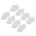 Shoe Filler Heel Protectors for Shoes Reusable Toe Insert Heel Pads 4 Pairs Heel Grips Ergonomic Soft Cushioning Effect Shoe Pads Inserts for Big Shoes