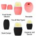 2Pack Food-Grade Silicone Face Ice Roller Set - Tone, Depuff, and Firm Skin with Reusable Facial Roller - Anti Aging Tool for Fine Lines, Pores, and Wrinkles (Pink and Black) - Buy Online on GoSupps.com