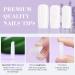 500PCS Saviland Soft Gel French False Nails Kit - Natural Long Square | Acrylic Nail Extension & Repair | Home Salon Nail Art - Buy Online on GoSupps.com
