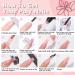 Poly Extension Gel Nail Kit - White Nude Pink Builder Gel with Slip Solution & Dual Forms for DIY Nail Art at Home | Perfect Beginner Kit - Buy Online on GoSupps.com
