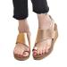 Women's Toe Corrector Wedge Sandals Casual Fashion Open Toe Bunion Splints Platform Flip Flops Summer Plantar Fasciitis Beach Slippers for Arch of Foot/Foot Correction ( Color : Gold  Size : 6.5 ) 6.5 Gold