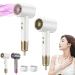 Numoya Jetspeed Hair Dryer Numoya Hair Dryer Avyra High speed Hair Dryer Numoya Blow Dryer with Diffuser for Home Travel Eliminates Frizz (2pcs-b)