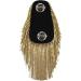 Beaded Crystal Shoulder Patches Fringe Tassel Epaulets 2-Piece Set (Gold) - Buy Online on GoSupps.com
