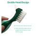 Premium Hard Denture Brush Toothbrush with Carrying Case - Pack of 6 | Multi-Layered Bristles & Portable Double Sided Brush for Denture Care - Buy Online on GoSupps.com