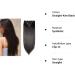 8PCS Clip in Hair Extensions - Jet Black 24inch Synthetic Hair Piece for Full Head - Buy Online on GoSupps.com