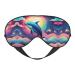 Colorful Starry Sky Ocean Dolphin Print Ultra-Soft Light-Blocking Eye Mask for Optimal Comfort and Restful Sleep