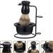 Fomiyes Metal Stand & Shaving Brush Set for Men - Premium Grooming Kit for an Ultimate Shave - Buy Online on GoSupps.com