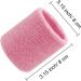 Absorbent Pink Wrist Welding Straps | Cotton Sports Wrist Bands for Men Women & Children | Ideal for Football Basketball Tennis & Gymnastics - Buy Online on GoSupps.com