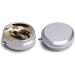 Travel Pill Box with Dog Print | 3 Compartment Portable Medicine Organizer for Purse & Pocket - Buy Online on GoSupps.com