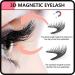 Dalarey Magnetic Lashes Dalarey Eyelashes Magnetic Magnetic Lashes Natural Look Reusable Natural Magnetic Eyelashes No Glue with Applicator Soft Magnets False Eyelashes Easy to Wear (Natural style) - Buy Online on GoSupps.com