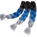 Buy Tess Braids Extensions - 60 cm Jumbo Braids Kanecalon Kunsthaar 3 Pack Ombre Hair Extensions (Black/Blue/Gray) for Box Braids - 100g per Bundle - Buy Online on GoSupps.com