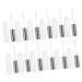 PartyKindom Lot de 12 Tubes de Rangement Gloss L vres Vides 10 Ml Rond Argent Portable pour Maquillage Voyage