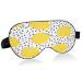 Sleep Mask Light Blocking Abstract with Point Eye Mask for Sleeping with Adjustable Strap Yellow Dot Soft Lightweight Eye Cover Blindfold for Men Women Work Travel Naps