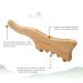 Wood Gua Sha Tool for Massage | Angrek Drainage Device for Muscle Relief & Relaxation - Buy Online on GoSupps.com