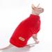 Caracaleap dog sweater - soft and warm t -shirt dog winter spring clothing coat cat sweater sweater sweaters sweater soft fuzzy for small dogs cats s red