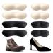 Xshum Heel Inserts for Women and Men  Heel Pads Snugs for Shoe Too Big  Shoe Inserts Liners for Loose Shoes  Heel Protectors Cushions to Prevent Heel Slip and Blister  4-Pairs (Apricot+Black)