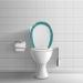Shaggy Microfiber Toilet Lid Cover - Standard Size Bathroom Accessory and Decor (Gaidian-03) - Buy Online on GoSupps.com