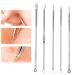 Shop 5pcs Stainless Steel Blackhead Removal Tool Set - Double-Ended Acne & Pimple Tool for Effective Skin Care - Buy Online on GoSupps.com