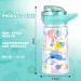 Flintronic 500ml Children's Drinking Bottle - BPA-Free Leak-Proof With Straw | Sports Water Bottle for Kids - Cyan Sea Stings - Buy Online on GoSupps.com