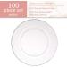 100 Clear Plastic 6.25 Inch Disposable Dessert Plates - Elegant Round Party Plates for Weddings & Events - Buy Online on GoSupps.com
