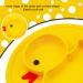 Linowos Silicone Divided Toddler Plates  Portable Non Slip Suction Plates for Children Babies and Kids BPA Free Baby Dinner Plate (Duck-Yellow) 1 01Duck-Yellow - Buy Online on GoSupps.com