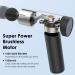 Maxfree Handheld Muscle Massage Gun EM-08(Black) - Deep Tissue Percussion Electric Massager for Athletes, Neck, Back, Shoulder Pain Relief - LCD Touch Screen, 6 Heads - Buy Online on GoSupps.com